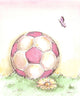 Marmont Hill, "Soccer" by Reesa Qualia Painting Print on Wrapped Canvas, 24x29
