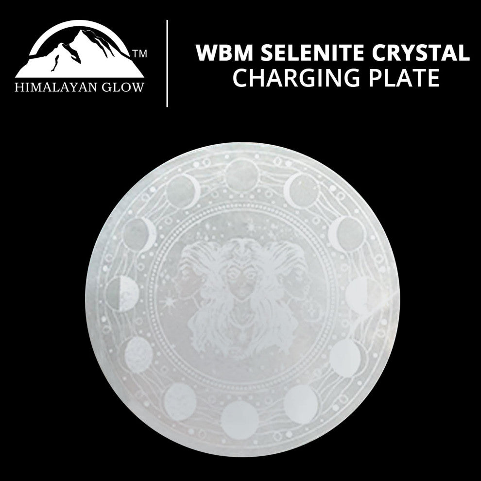 Himalayan Glow Selenite Crystal Charging Plate