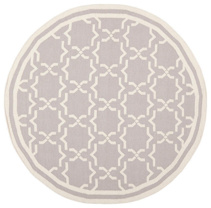 Safavieh Dhurries Dhu545G Gray, Ivory Area Rug