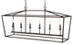 Pagoda Lantern Metal LED Pendant, Oil Rubbed Bronze, Width: 49"