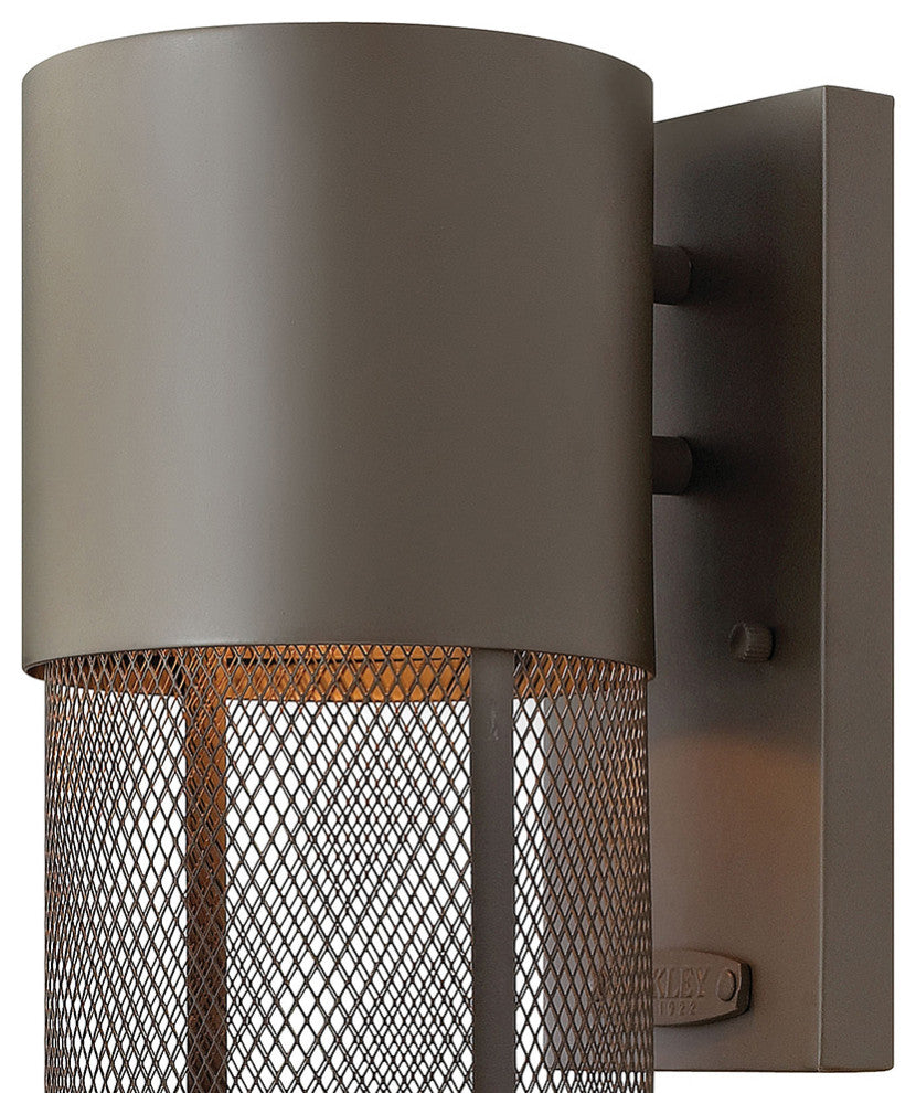 Hinkley Aria Medium Wall Mount Lantern, Buckeye Bronze