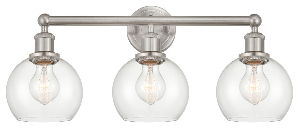 Innovations 616-3W-SN-G122-6 3 Light Bath Vanity Light, Brushed Satin Nickel