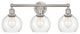 Innovations 616-3W-SN-G122-6 3 Light Bath Vanity Light, Brushed Satin Nickel