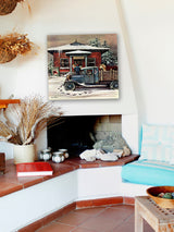 "Rural Post Office at Christmas" Print on Canvas by Stevan Dohanos