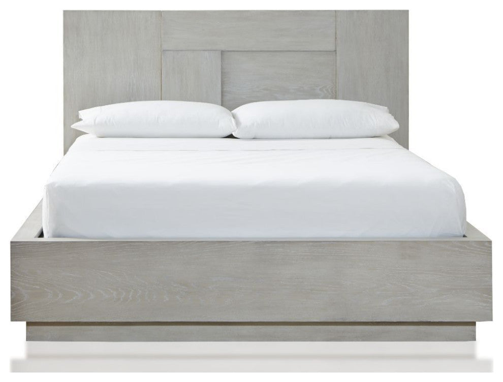 Modus Destination King Panel Bed in Cotton Grey