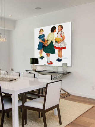 "Missing tooth" Painting Print on Canvas by Norman Rockwell