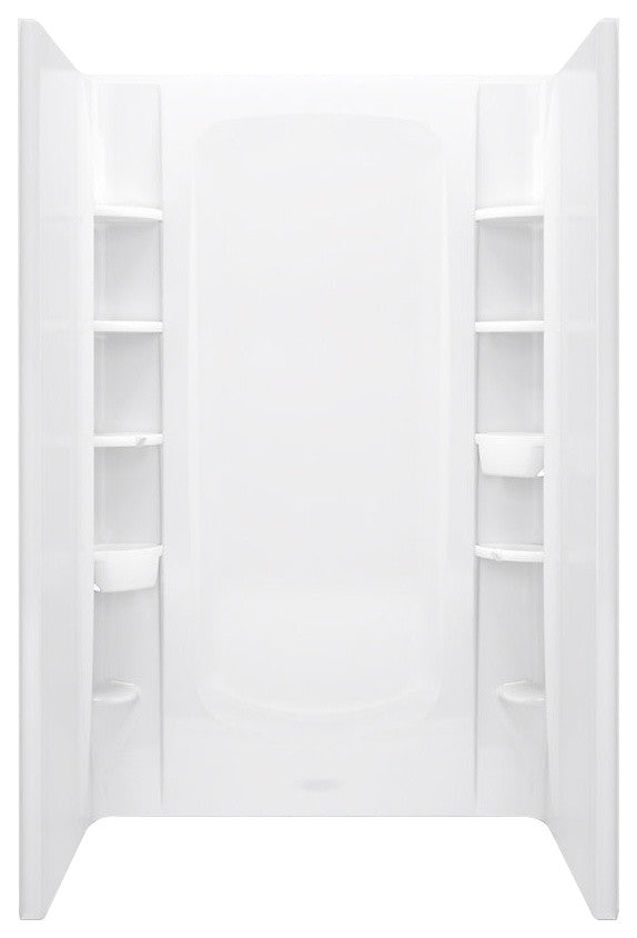 Sterling Store+ Vikrell Center Drain Alcove Shower Kit 72"x24"x48", White
