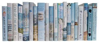Decorative Books - Nautical Dust Jacket - Blue Books By The Foot