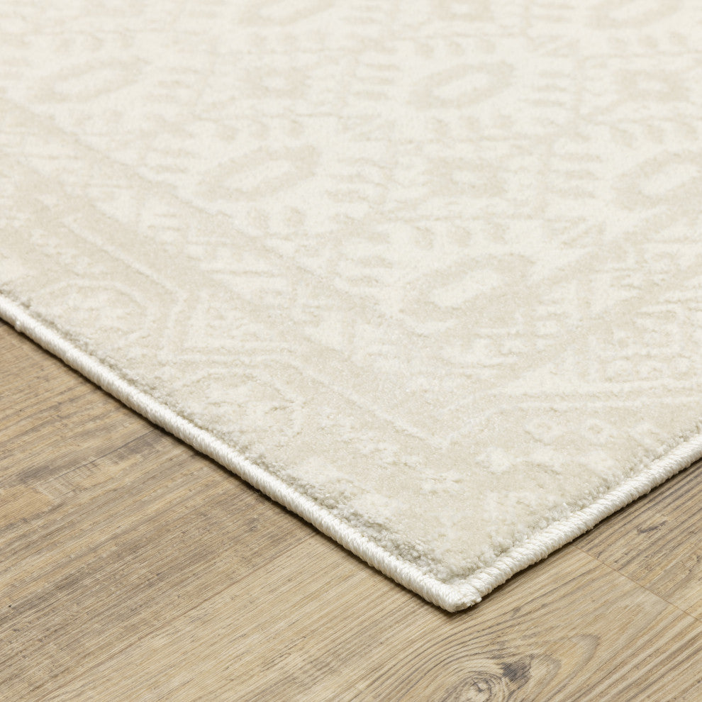 Oriental Weavers Raylan RAY09 Medallion Rug, Ivory, 3'3"x5'