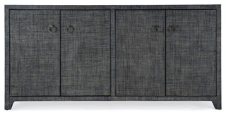 Butler Specialty Company Bar Harbor Raffia 4 Door 70" Sideboard - Charcoal