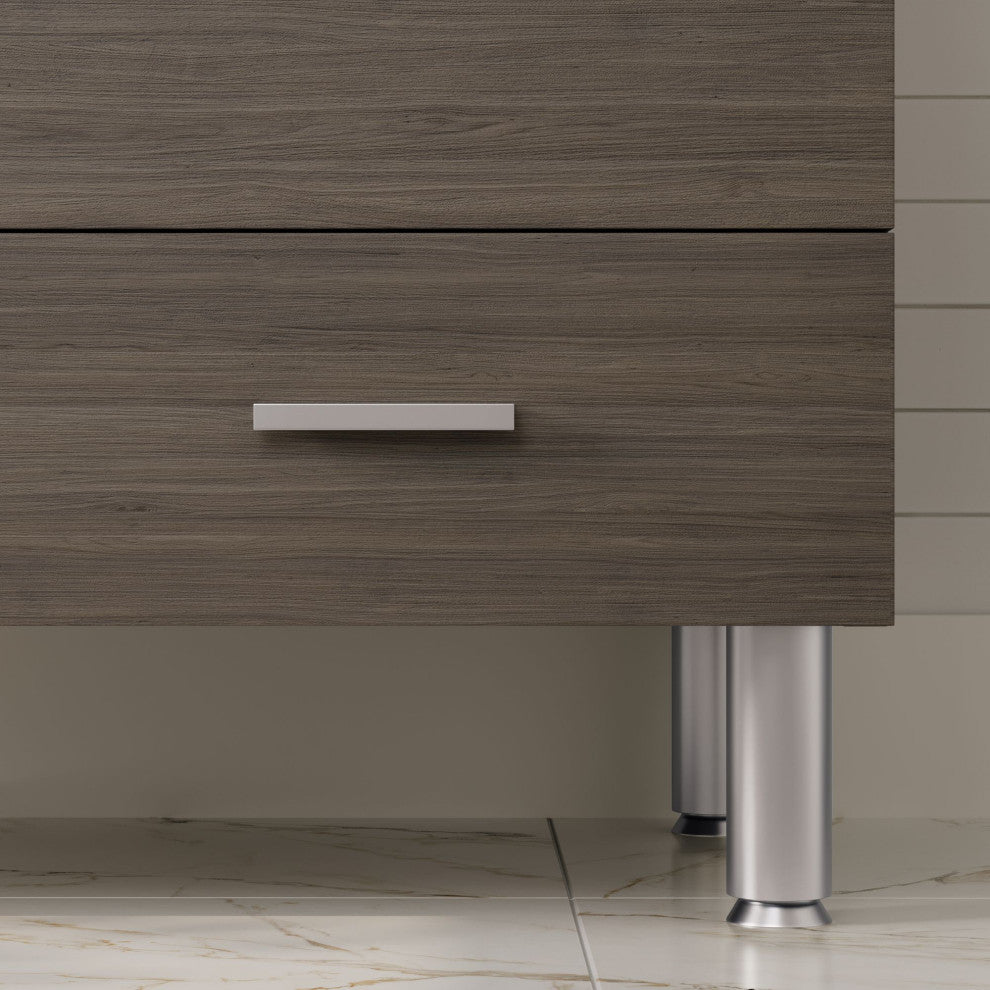 The Latitude Bathroom Vanity, Gray, 36", Single Sink, Freestanding