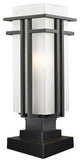 Abbey Collection Outdoor Pier Mount Light in Outdoor Rubbed Bronze Finish