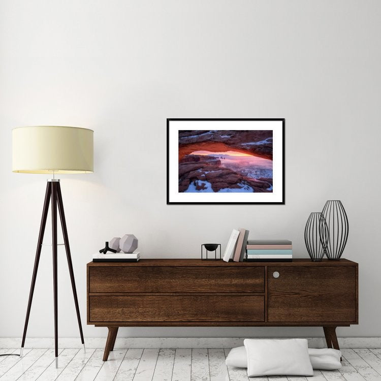 "The Moment Right Before Sunrise" Framed Digital Print by Daniel F, 38"x28"