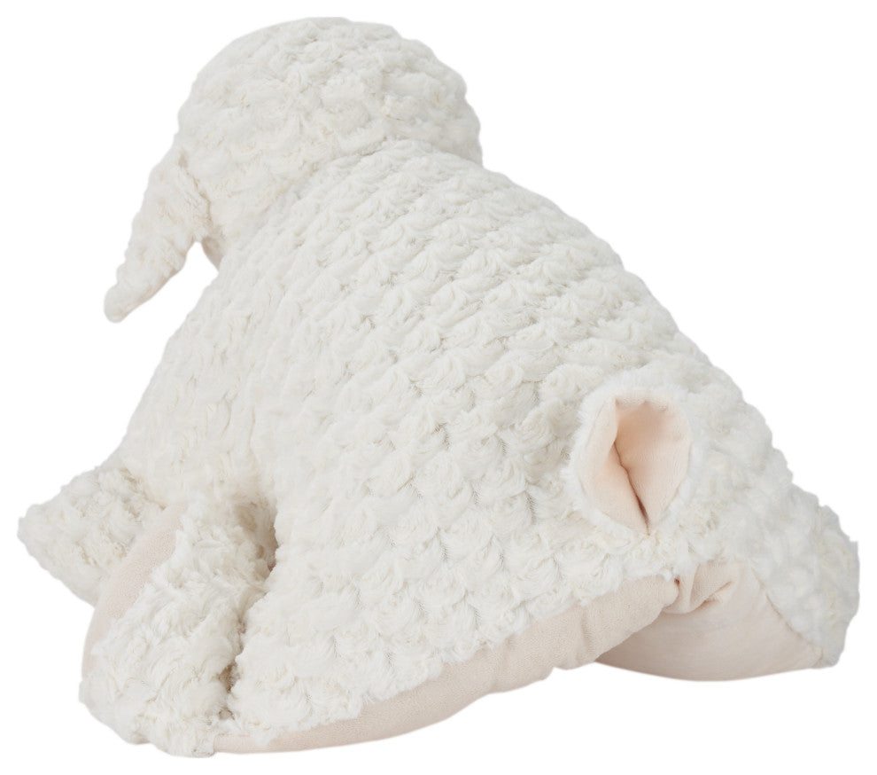 Mina Victory N2645 Throw Pillow, Ivory, 18" x 22"