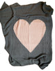 Baby Love, Baby Blanket by Pink Lemonade, 100% Cotton Knitted, Gray/Baby Pink