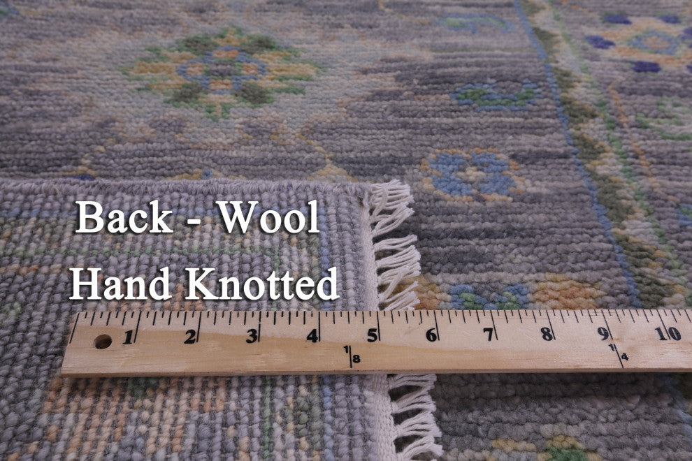Runner Hand Knotted Turkish Oushak Wool Rug 2' 8" X 7' 11" - Q14994
