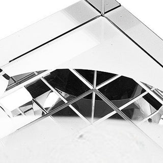 7" Clear Crystal Square Tabletop Cigar Ashtray