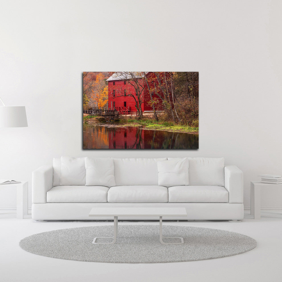 Alley Springs Mill by David Hammond, Print on Canvas, 24"x16"