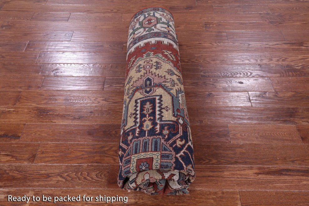 8' 0" X 9' 10" Handmade Heriz Serapi Wool Rug - Q16015