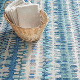 Dash & Albert Paint Chip Blue Machine Washable Rug, Blue, 3' x 5'