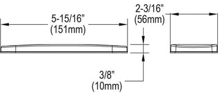 LK135CR Elkay 3-Hole Bar Faucet Deck Plate/Escutcheon, Chrome (CR)