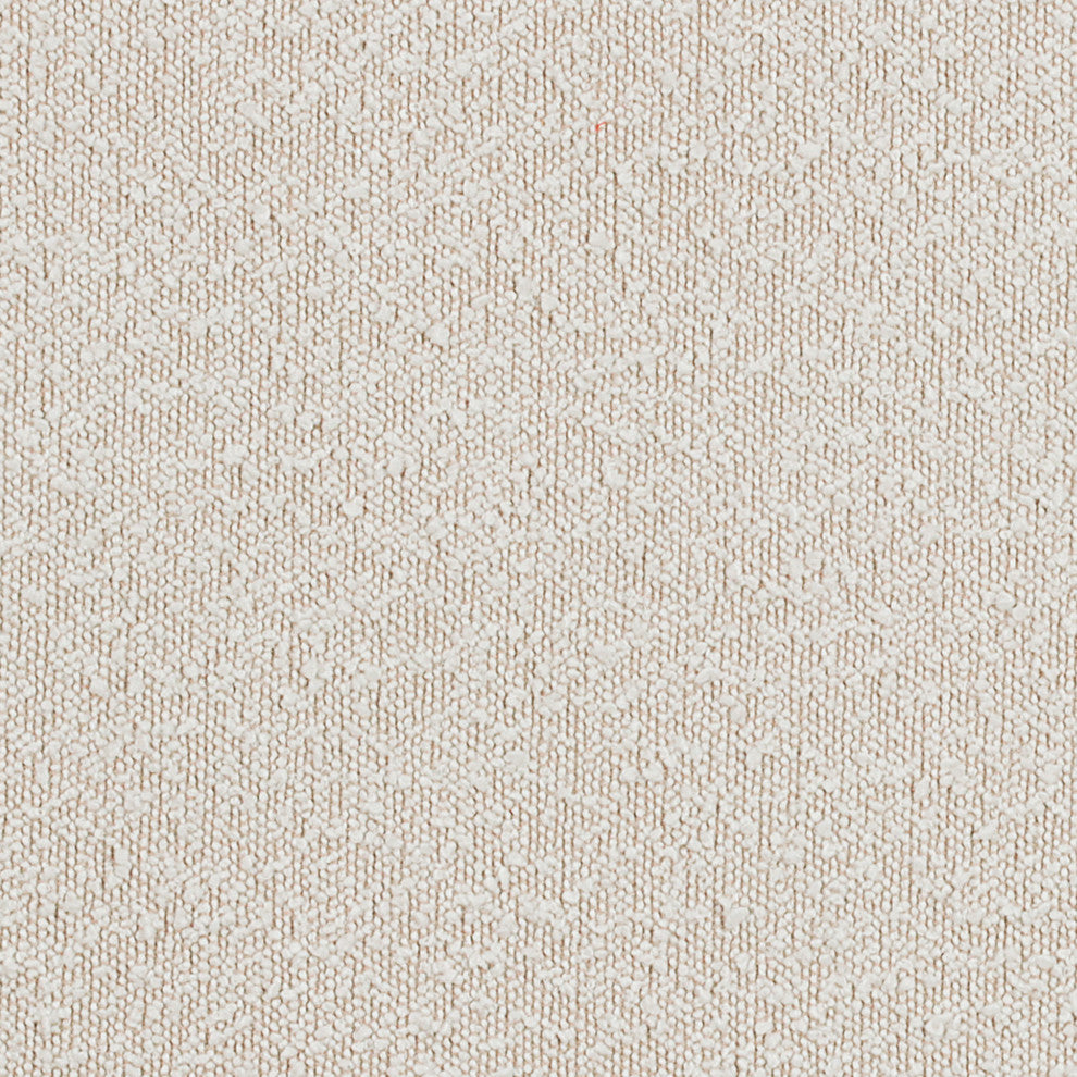 Ollie Black Boucle Fabric Chair, Cream, Armless Chair