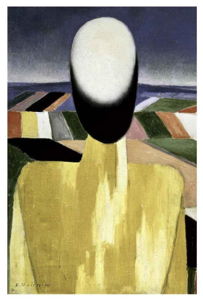 "Two Farmers (left)" Digital Paper Print by Kazimir Malevich, 22"x32"