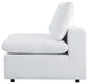 Modular Lounge Deep Sofa, Sunbrella, White, Modern, Outdoor Patio Hospitality