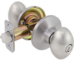 Derby Privacy Knob Set, Satin Nickel