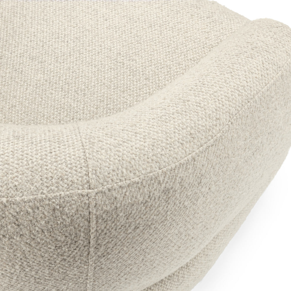 Chassia Upholstered Fabric Swivel Accent Chair