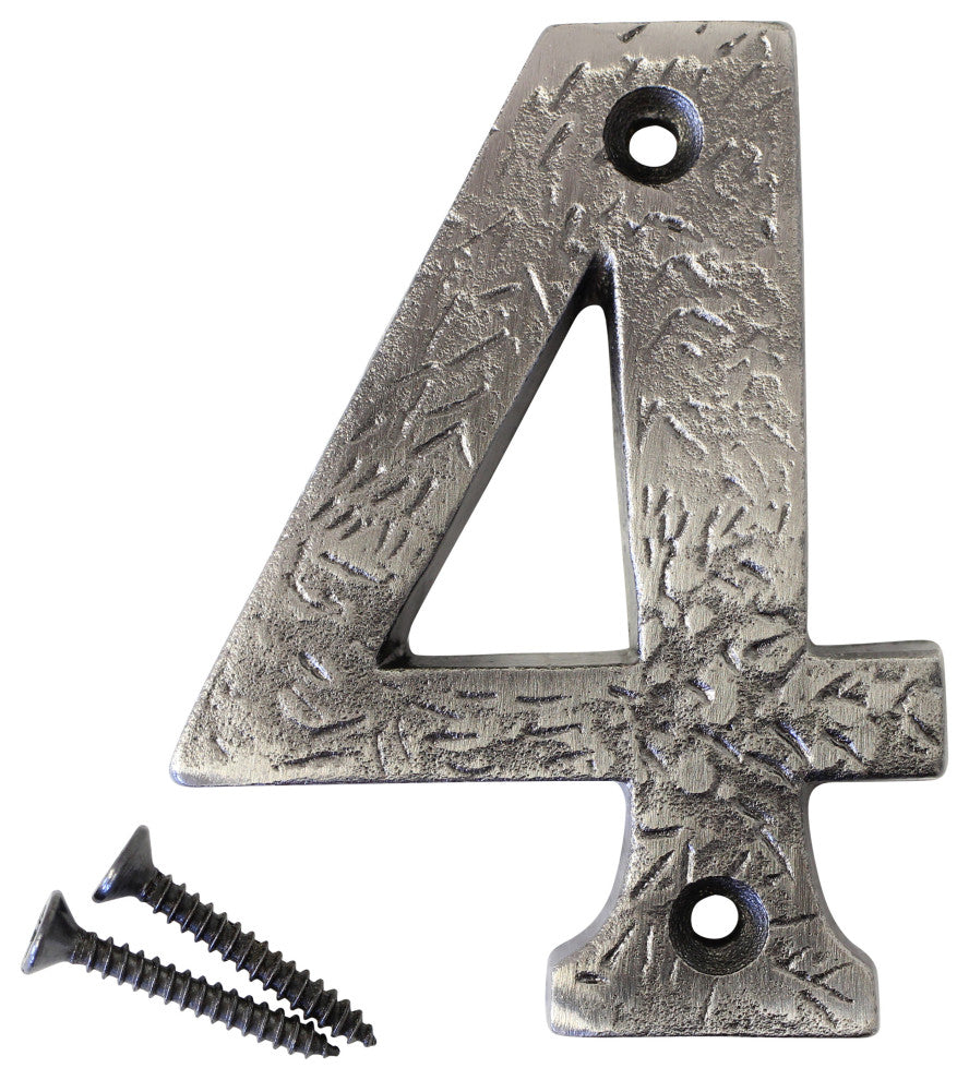 RCH Hardware Iron Rustic Country House Number, 3-Inch, Various Finishes, Antique