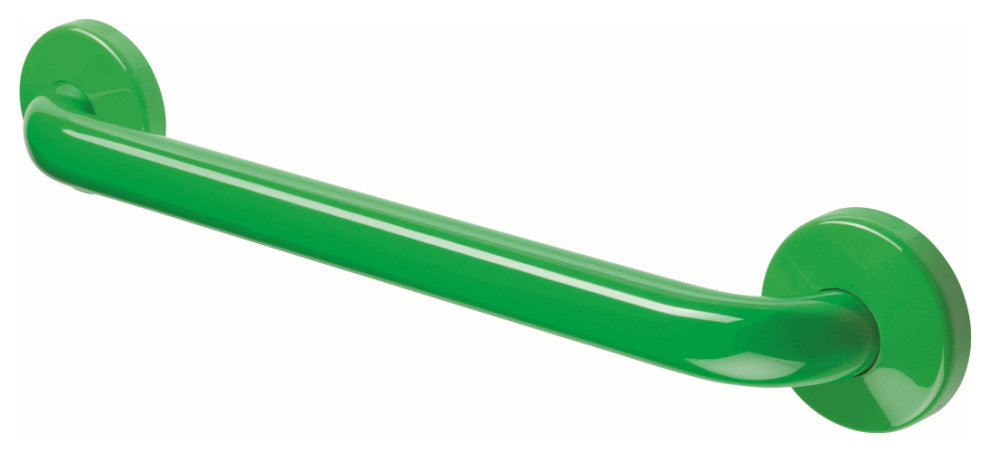 32 Inch Grab Bar With Safety Grip, Wall Mount Coated Grab Bar, Green