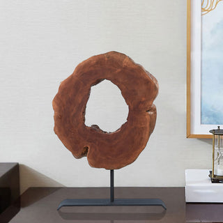 Rustic Lychee Wood Sculpture, Small