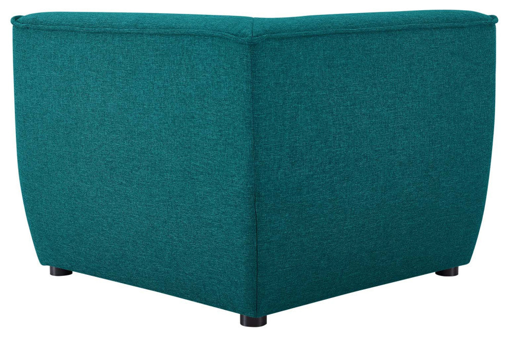 Sectional Sofa Set, Fabric, Teal Blue, Modern, Living Lounge Hotel Hospitality