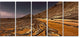 "Brown Rocky Coast Portugal" Canvas Print, 5 Panels