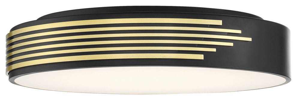 Access Lighting 49950LEDD/ACR Maestro 14"W LED Flush Mount Drum - Black