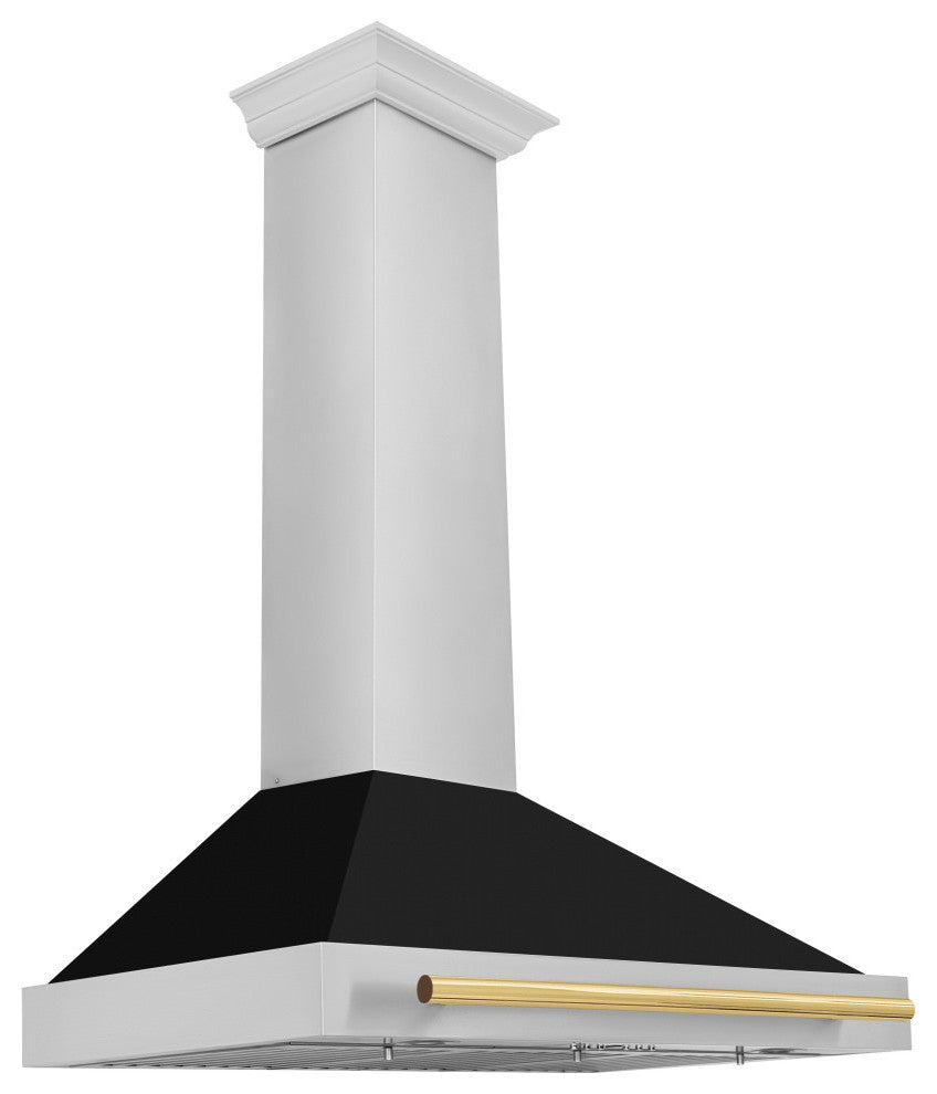 ZLINE 36 in. Autograph Edition Stainless Steel Range Hood, KB4STZ-BLM36-G