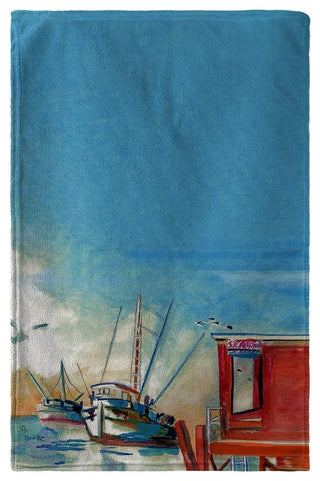 Betsy Drake Shrimp Boat Beach Towel
