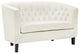Ivory Prospect 2 Piece Performance Velvet Loveseat and Armchair Set