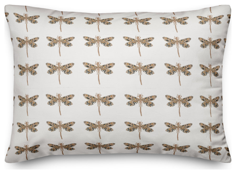Dragonfly Pattern 14x20 Spun Poly Pillow