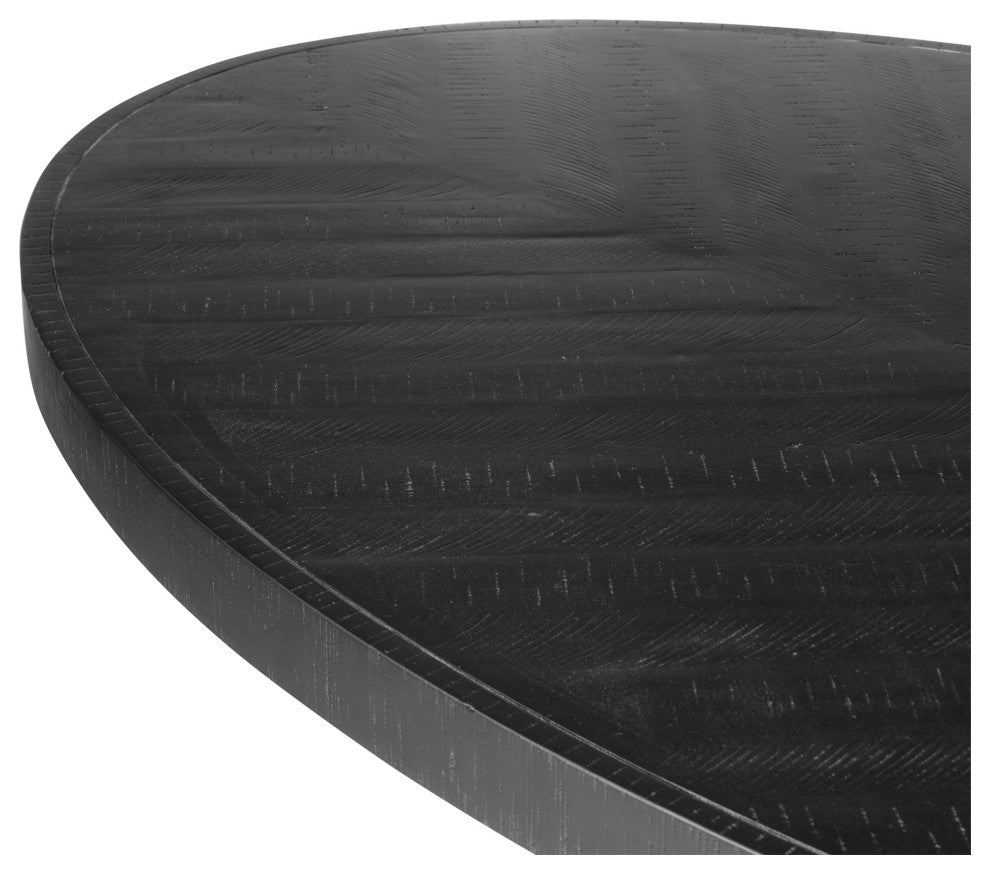 Parq Oval Dining Table Black