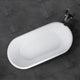 Vanity Art 67" Solid Surface Resin Stone Freestanding Bathtub