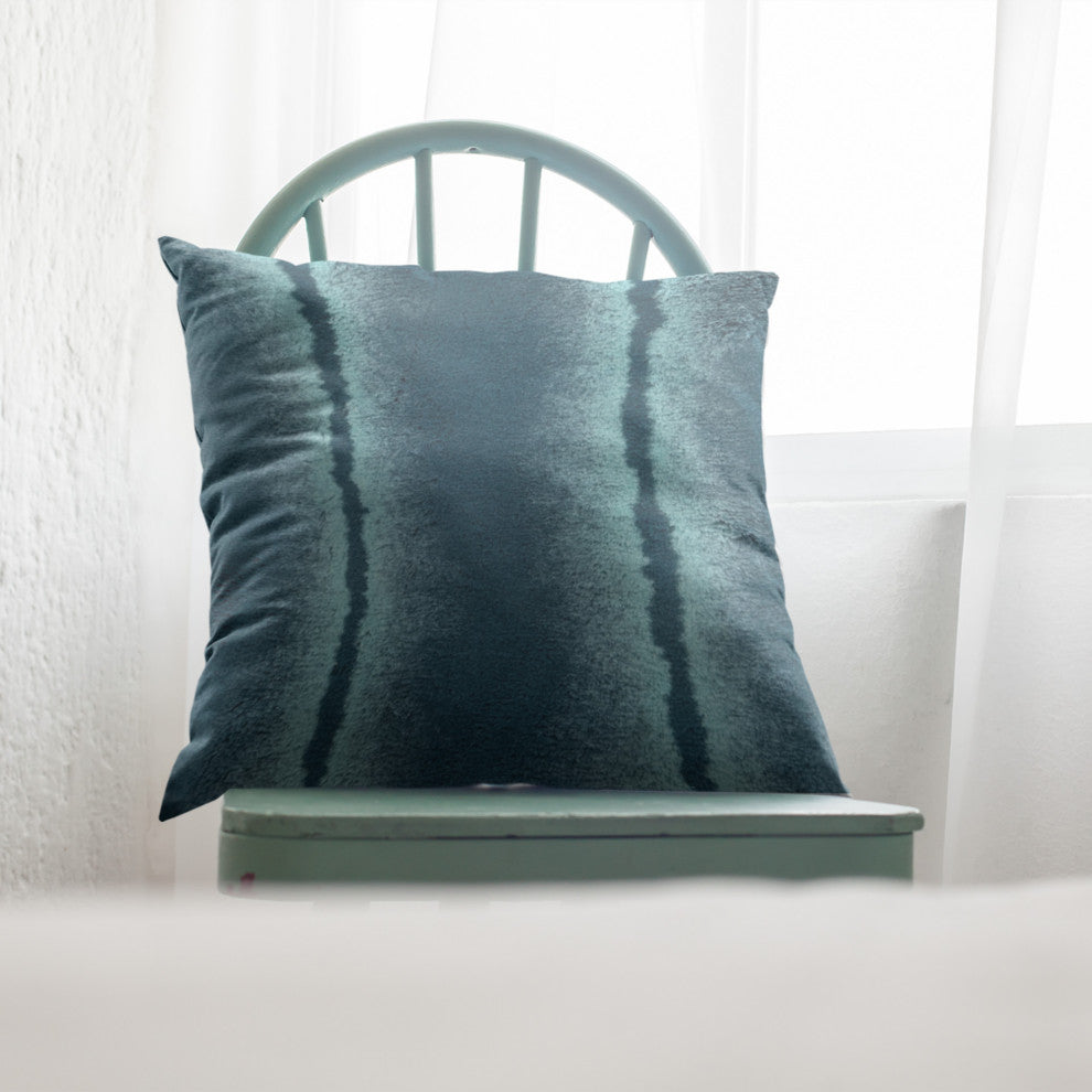 Plutus Teal Fluffy Fields Faux Fur Luxury Throw Pillow, Teal, 18" x 18"