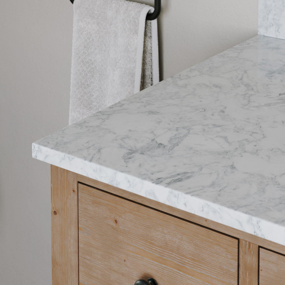 The Wailea Bathroom Vanity, Single Sink, 42", Weathered Fir, Freestanding