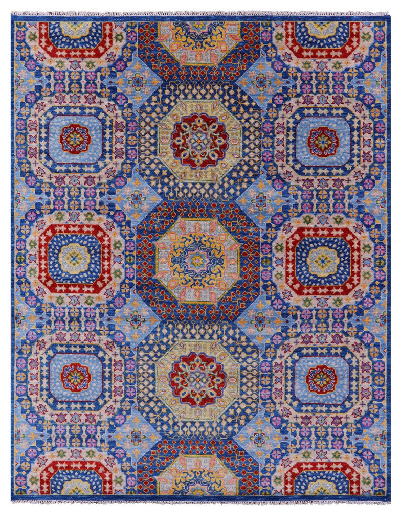 Handmade Mamluk Wool Rug 8' 2" X 10' 5" - Q15394