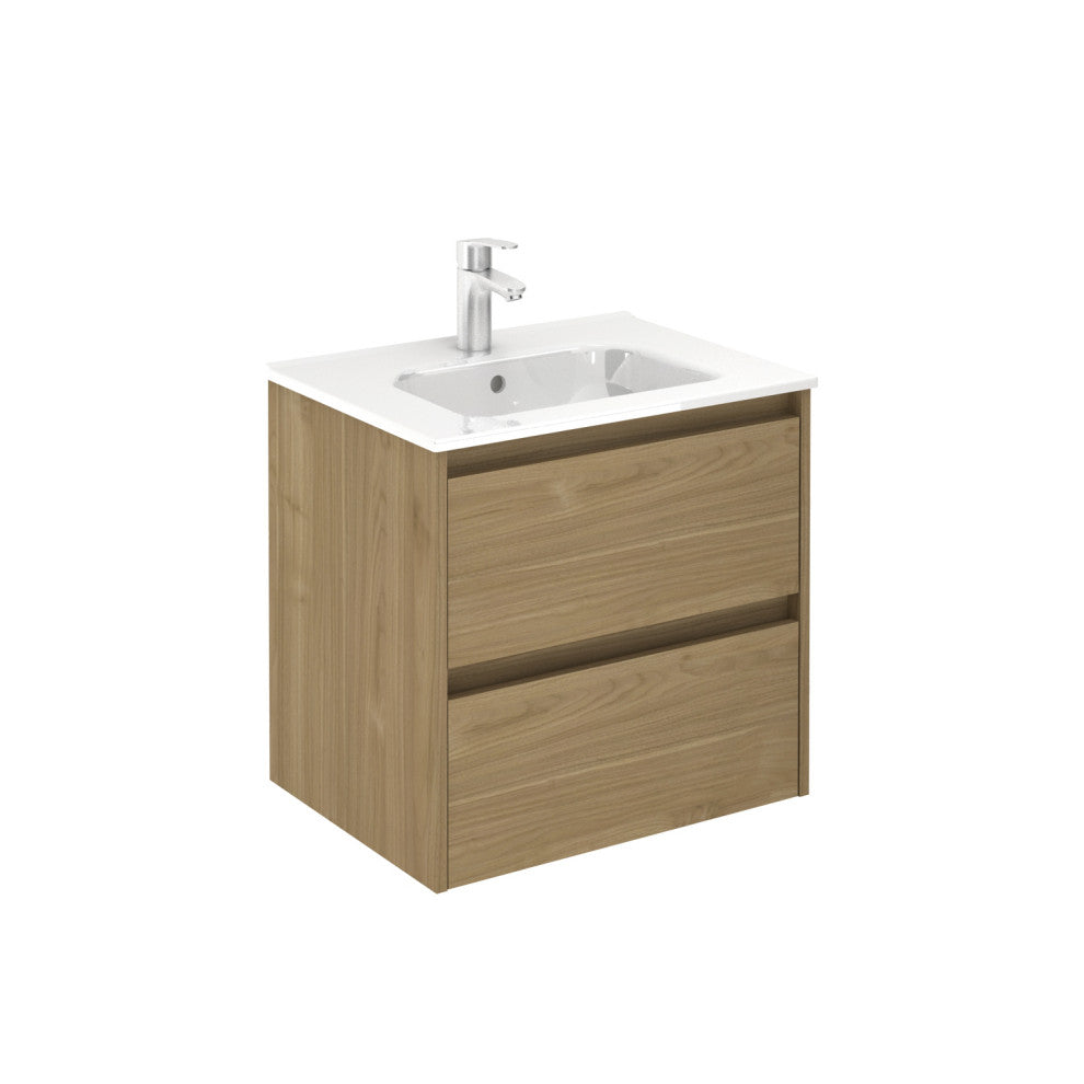 UNIT 24" SANSA 2DR Toffee Walnut With Ceramic Top