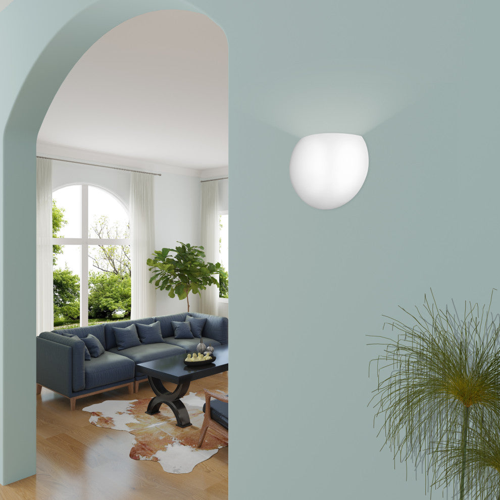 Livex Lighting 1 Shiny White Wall Sconce