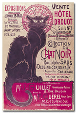 'Collection du Chat Noir' Canvas Art by Theophile Steinlen