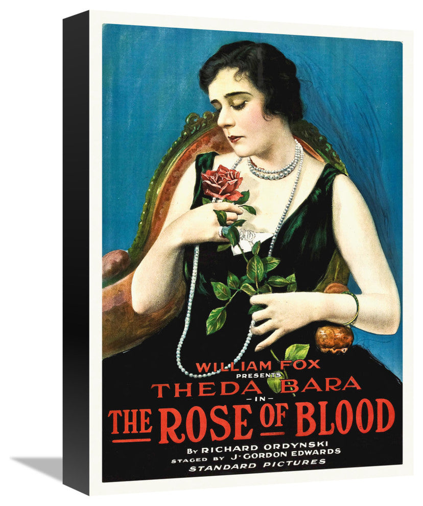 "Theda Bara, The Rose of Blood,  1917" Canvas by Hollywood Photo Archive, 11x16"