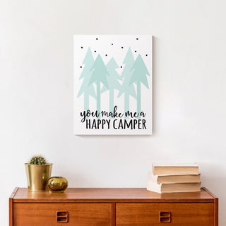 Happy Camper 11x14 Canvas Wall Art